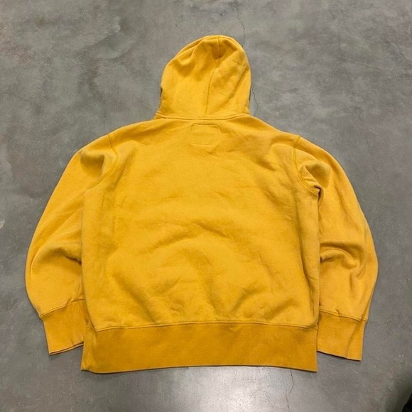 Vintage y2k 90s yellow and brown Aeropostale spellout hoodie - Picture 3 of 3
